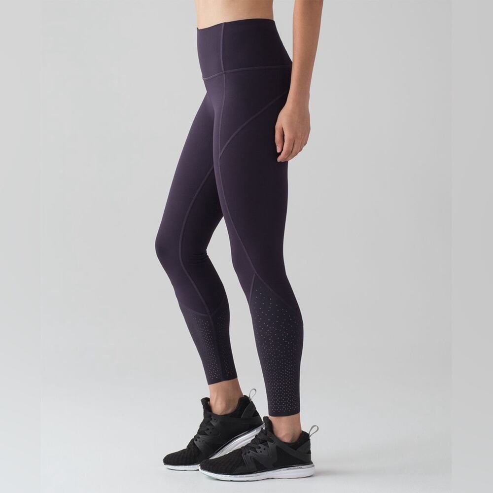 Lululemon Anew Tight Black Grape Full On Luxtreme High Rise Leggings Size 2